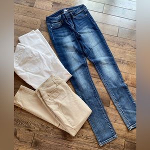 - 3 Maurice’s jeggings , very stretchy!